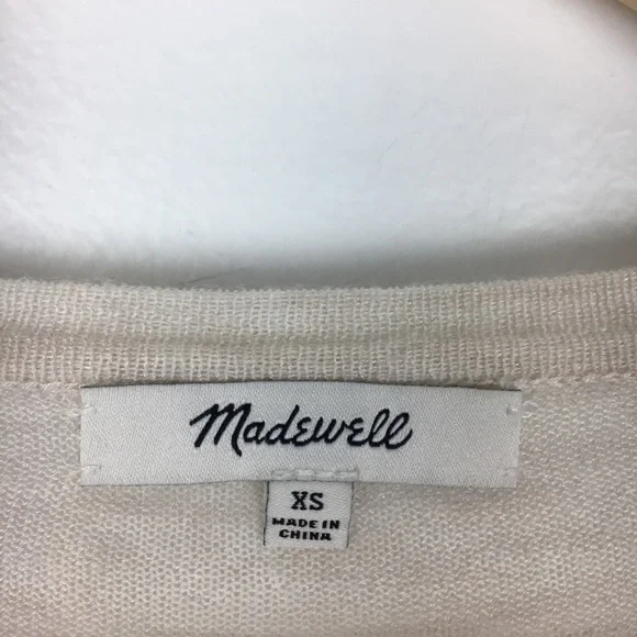 Madewell Modern Tie Front Sweater XS - Picture 3 of 6